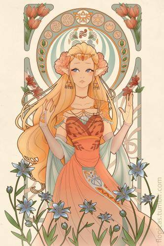 Art nouveau - Zelda FANART