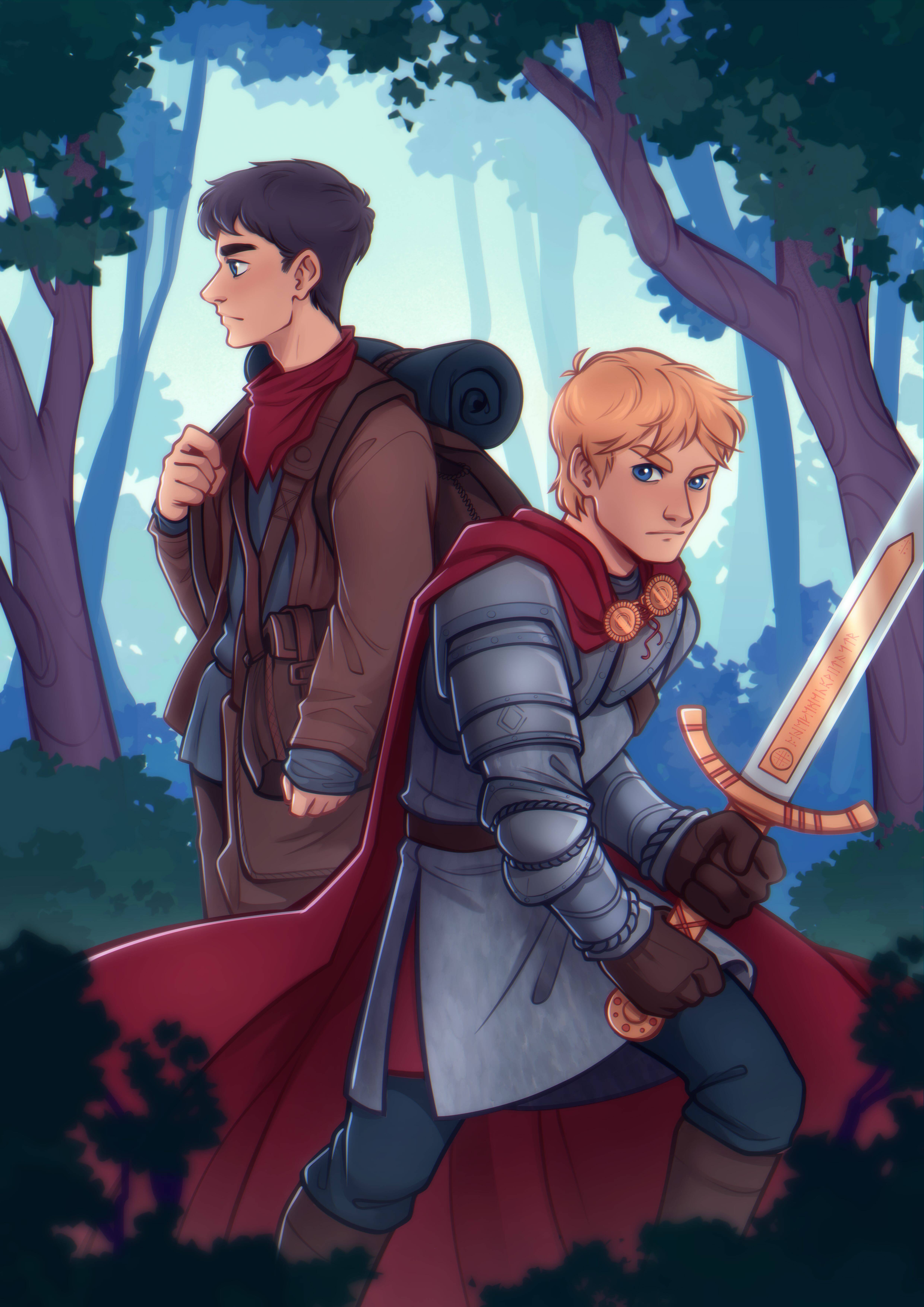 Merlin and Arthur - BBC Merlin FANART